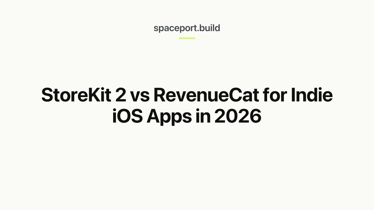 StoreKit 2 vs RevenueCat for Indie iOS Apps in 2026