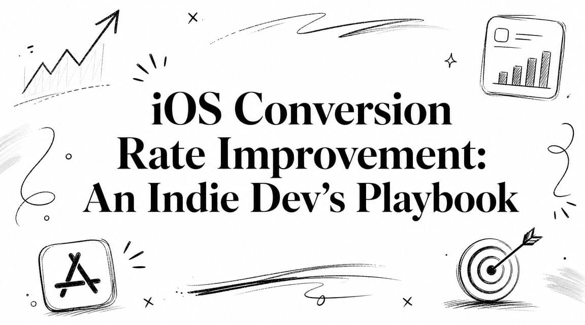 iOS Conversion Rate Improvement: An Indie Dev's Playbook