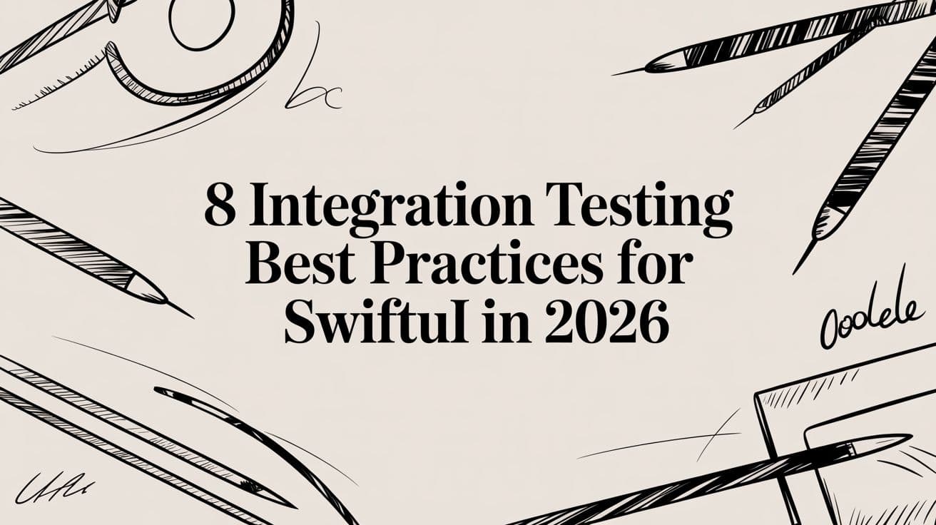 8 Integration Testing Best Practices for SwiftUI in 2026